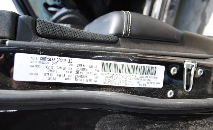 2012 Jeep Grand Cherokee SRT8