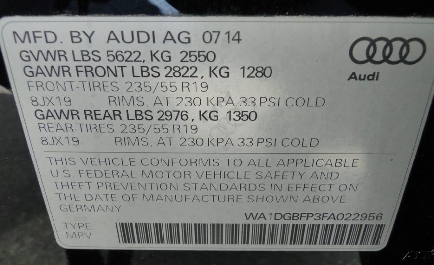 2015 Audi Q5 3.0T Premium Plus