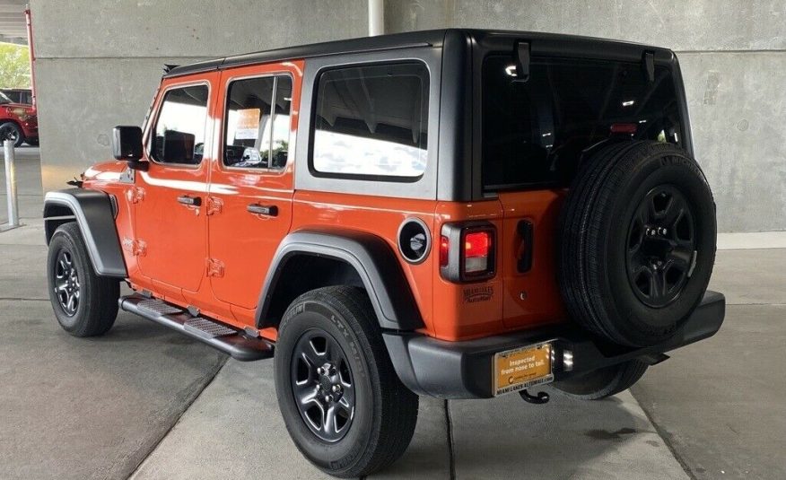 2019 Jeep Wrangler Unlimited Sport 21594 Miles Punkn Metallic Clearcoat 4D Sport