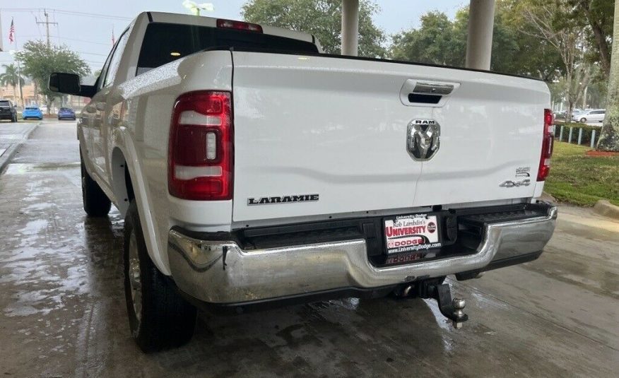2021 Ram 2500 Laramie 6129 Miles Bright White Clearcoat 4D Crew Cab Cummins 6.7L
