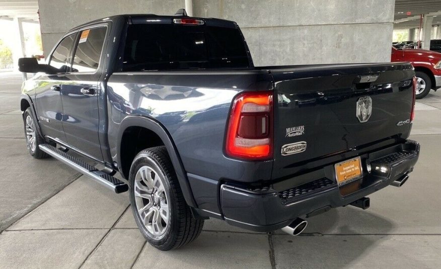 2021 Ram 1500 Laramie Longhorn 9648 Miles Maximum Steel Metallic Clearcoat 4D Cr