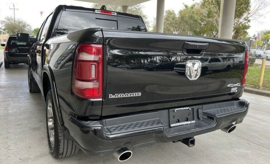2021 Ram 1500 Laramie 16448 Miles Diamond Black Crystal Pearlcoat 4D Crew Cab HE
