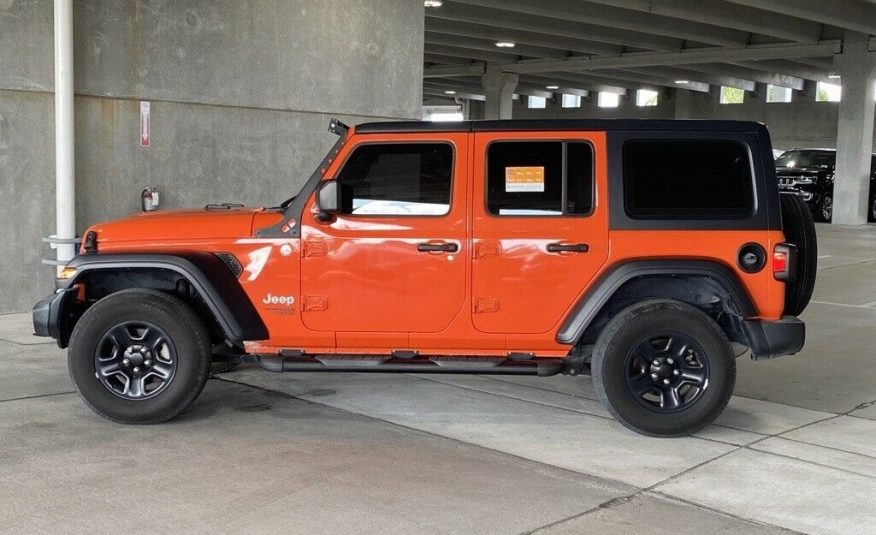 2019 Jeep Wrangler Unlimited Sport 21594 Miles Punkn Metallic Clearcoat 4D Sport