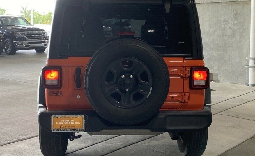 2019 Jeep Wrangler Unlimited Sport 21594 Miles Punkn Metallic Clearcoat 4D Sport