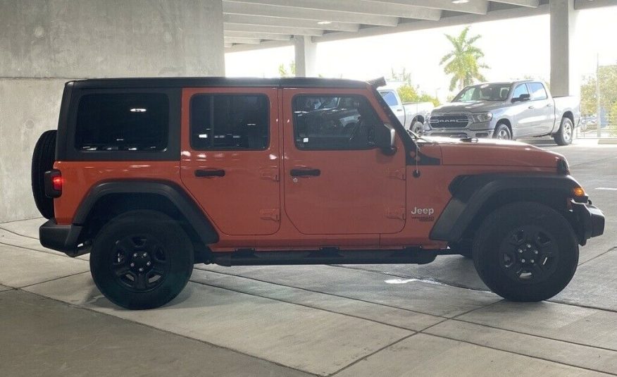 2019 Jeep Wrangler Unlimited Sport 21594 Miles Punkn Metallic Clearcoat 4D Sport