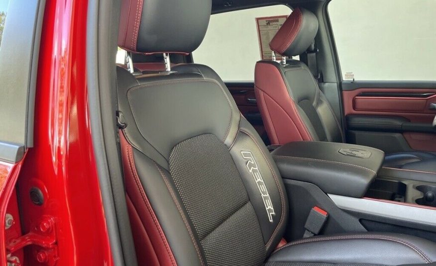 2021 Ram 1500 Rebel 9771 Miles Flame Red Clearcoat 4D Crew Cab HEMI 5.7L V8 Mult