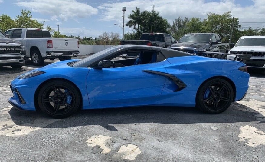 2021 Chevrolet Corvette Stingray 5635 Miles Rapid Blue 2D Convertible 6.2L V8 8-