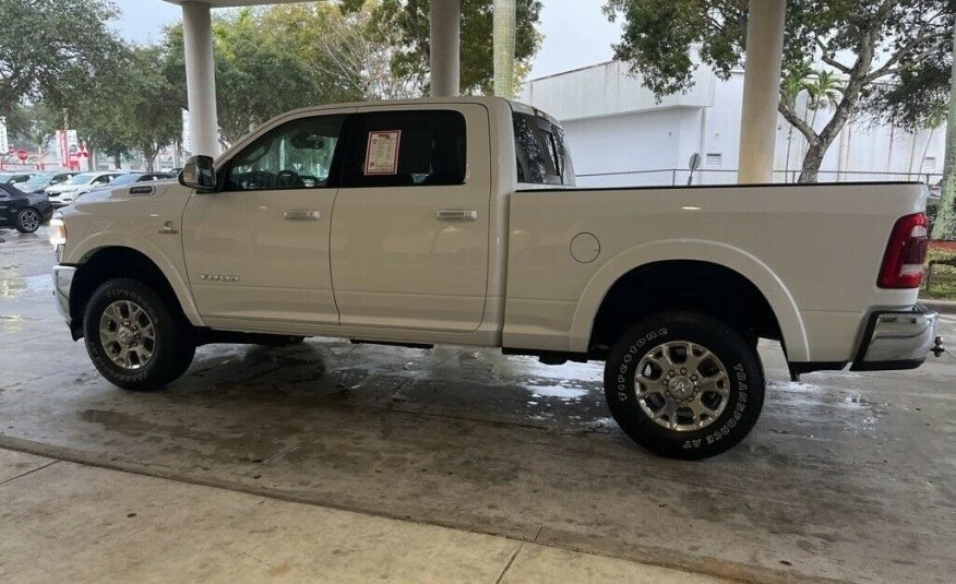 2021 Ram 2500 Laramie 6129 Miles Bright White Clearcoat 4D Crew Cab Cummins 6.7L