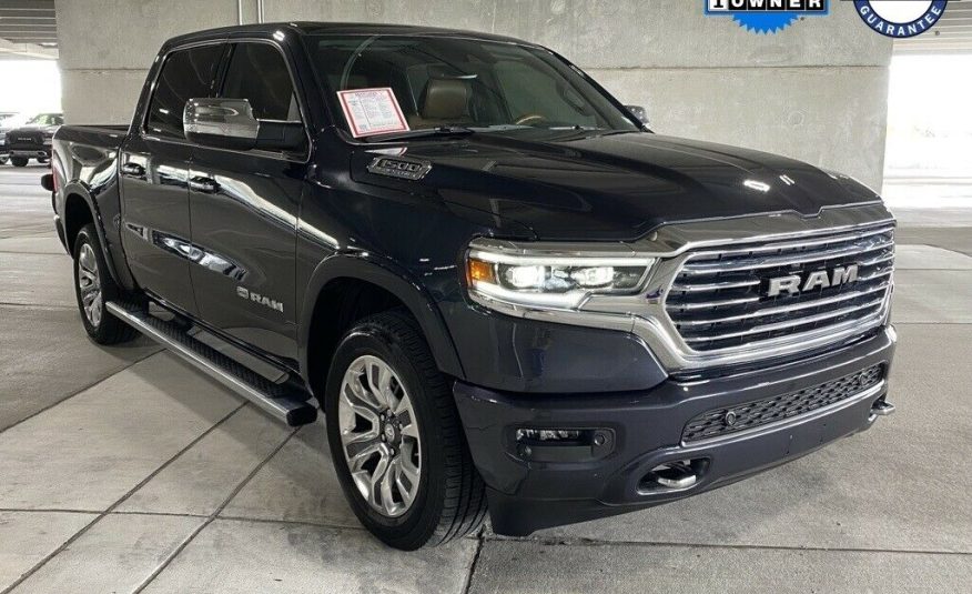 2021 Ram 1500 Laramie Longhorn 9648 Miles Maximum Steel Metallic Clearcoat 4D Cr