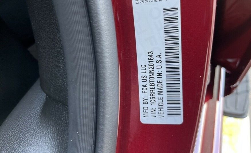 2022 Ram 1500 Big HornLone Star 3230 Miles Delmonico Red Pearlcoat 4D Quad Cab