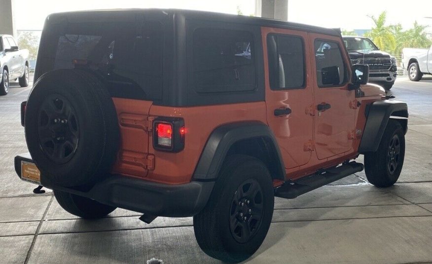 2019 Jeep Wrangler Unlimited Sport 21594 Miles Punkn Metallic Clearcoat 4D Sport