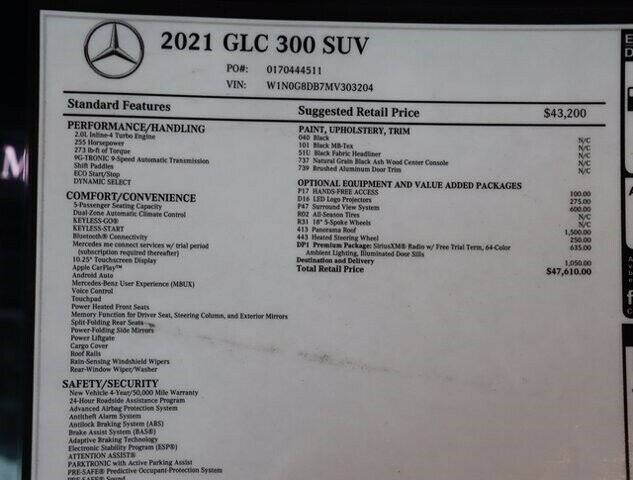 2021 Mercedes-Benz GLC GLC 300