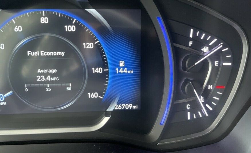 2019 Hyundai Santa Fe SEL 2.4 26708 Miles Quartz White 4D Sport Utility 2.4L I4