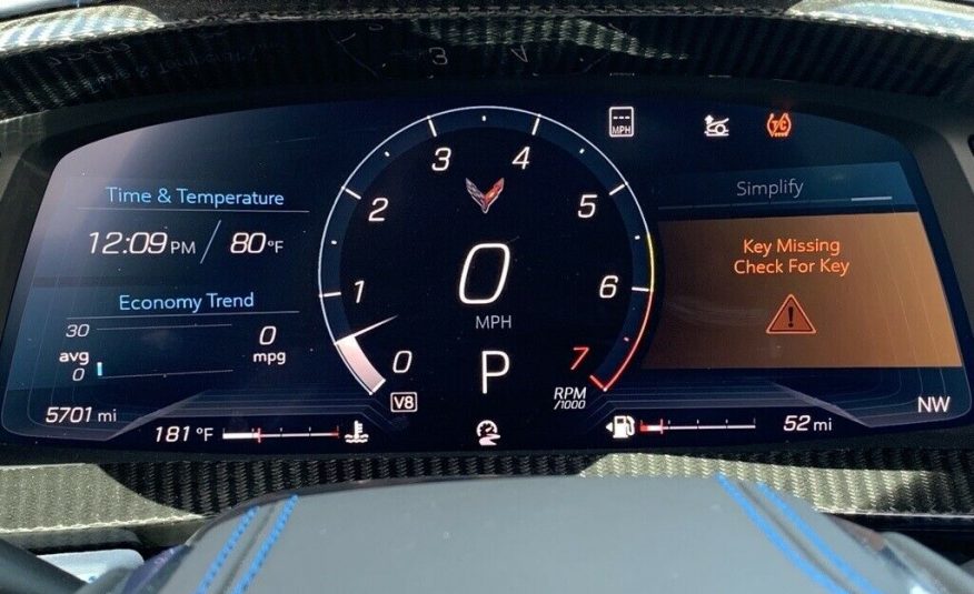 2021 Chevrolet Corvette Stingray 5635 Miles Rapid Blue 2D Convertible 6.2L V8 8-