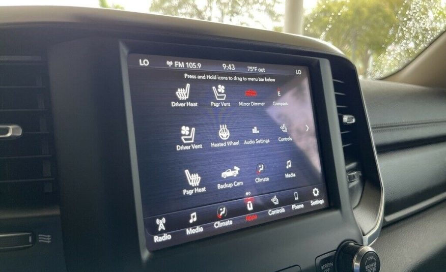 2021 Ram 1500 Laramie 5728 Miles Maximum Steel Metallic Clearcoat 4D Crew Cab HE