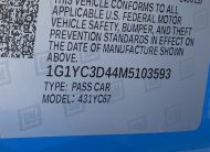 2021 Chevrolet Corvette Stingray 5635 Miles Rapid Blue 2D Convertible 6.2L V8 8-