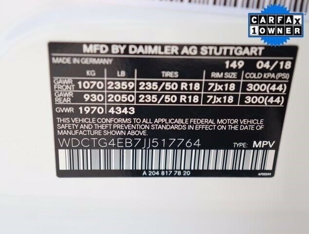 2018 Mercedes-Benz GLA GLA 250 White