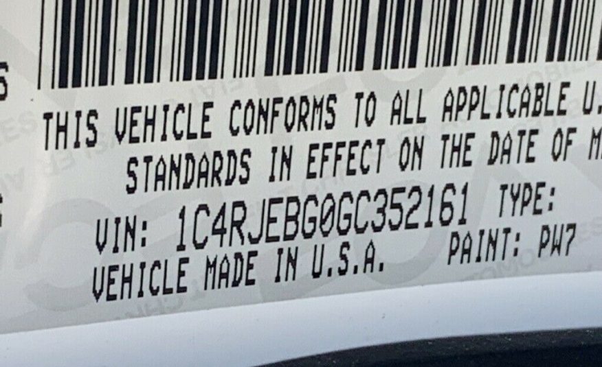 2016 Jeep Grand Cherokee Limited 26481 Miles Bright White Clearcoat 4D Sport Uti