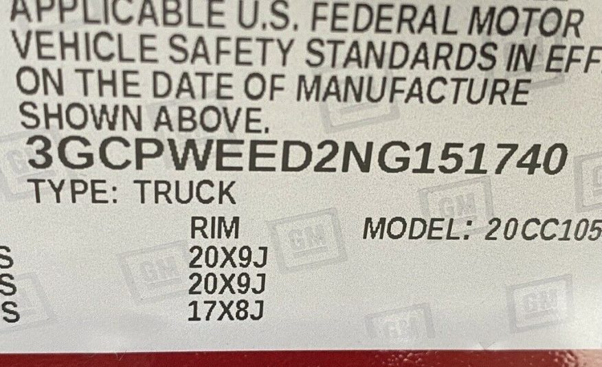 2022 Chevrolet Silverado 1500 LTD LTZ 939 Miles Cherry Red Tintcoat 4D Crew Cab