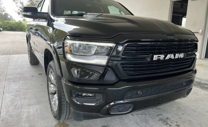 2021 Ram 1500 Laramie 16448 Miles Diamond Black Crystal Pearlcoat 4D Crew Cab HE