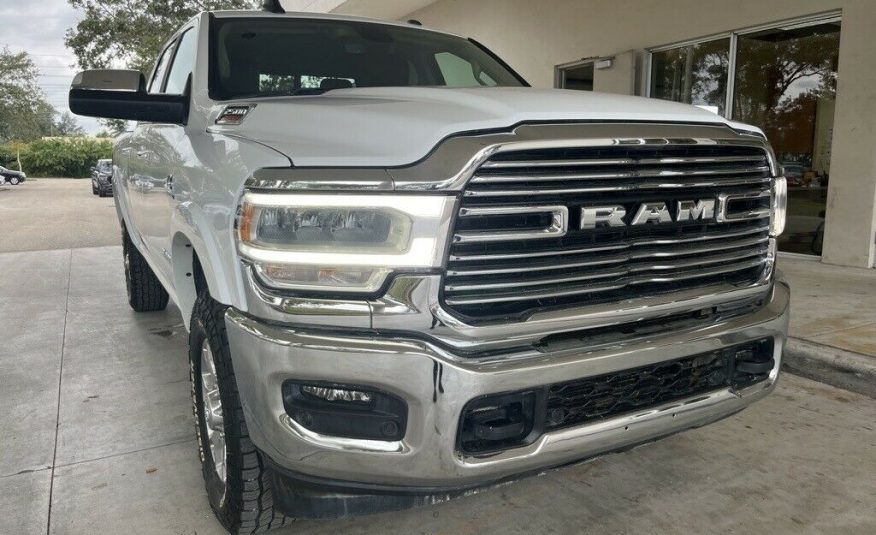 2021 Ram 2500 Laramie 5539 Miles Bright White Clearcoat 4D Crew Cab Cummins 6.7L