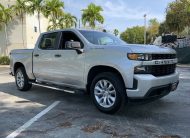 2020 Chevrolet Silverado 1500 Custom 49608 Miles Silver Ice Metallic 4D Crew Cab