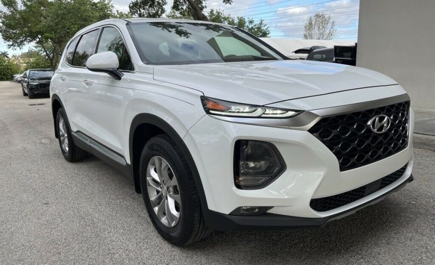 2019 Hyundai Santa Fe SEL 2.4 26708 Miles Quartz White 4D Sport Utility 2.4L I4