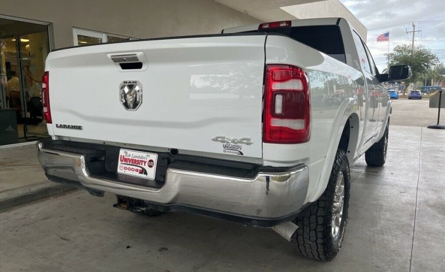 2021 Ram 2500 Laramie 5539 Miles Bright White Clearcoat 4D Crew Cab Cummins 6.7L