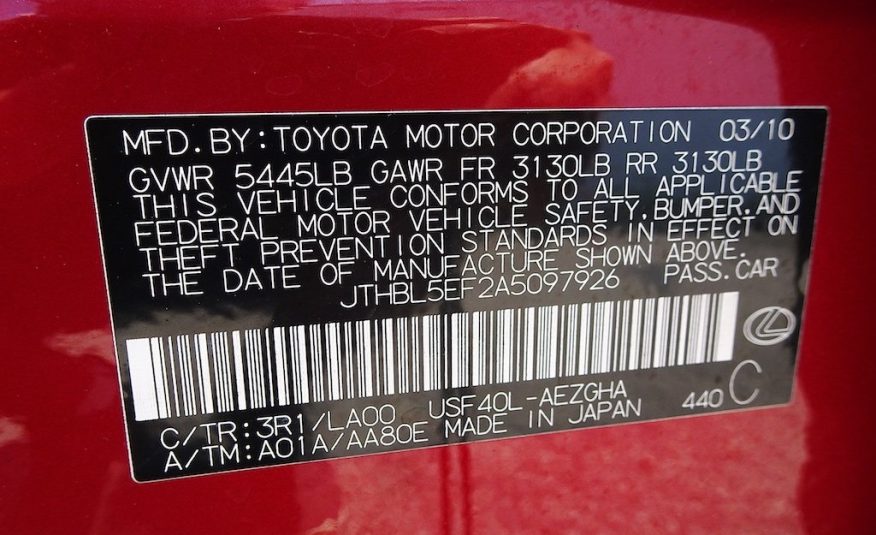 2010 Lexus LS 460