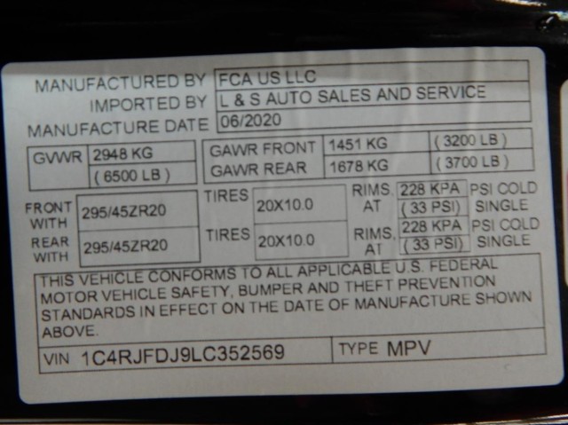2020 Jeep Grand Cherokee SRT 4WD