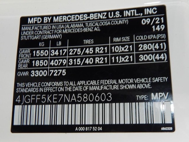 2022 Mercedes-Benz GLS GLS 450 4MATIC