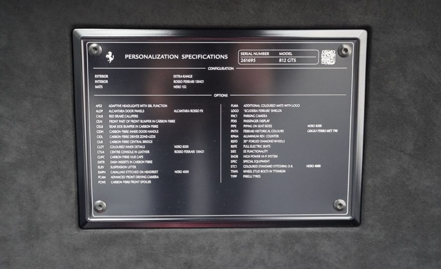 2021 Ferrari 812 GTS