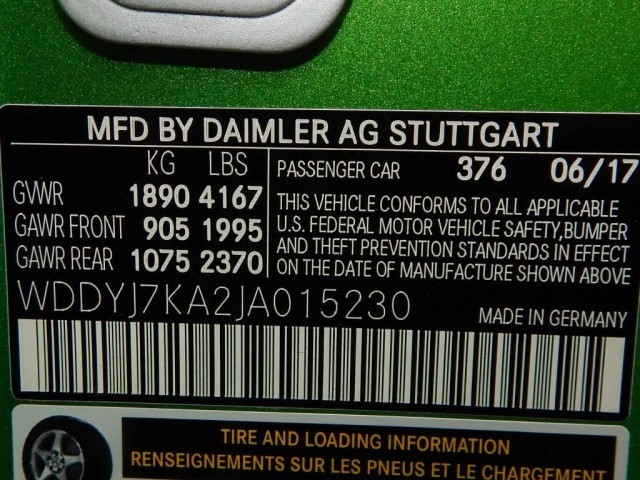 2018 Mercedes-Benz AMG GT AMG GT R