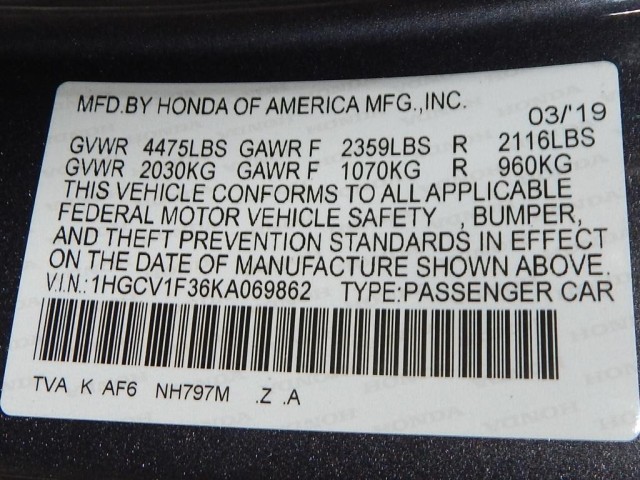 2019 Honda Accord Sedan Sport 1.5T