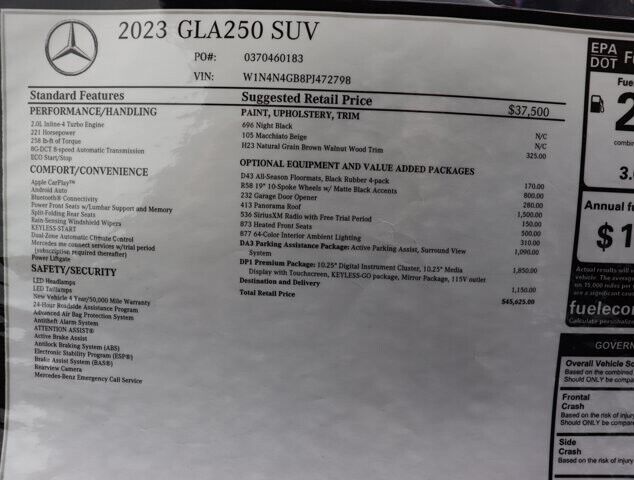 2023 Mercedes-Benz GLA GLA 250