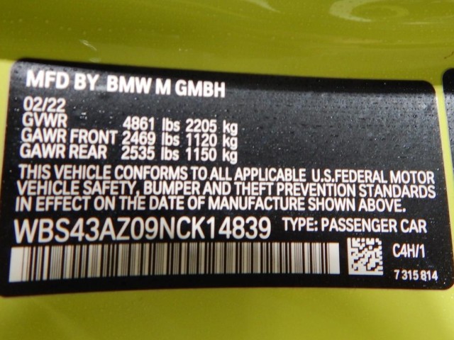 2022 BMW M4 Competition xDrive