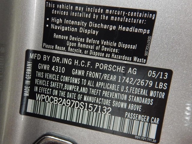 2013 Porsche 911 Carrera 4S AWD