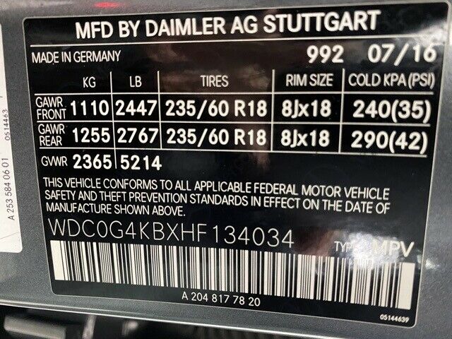 2017 Mercedes-Benz GLC GLC 300
