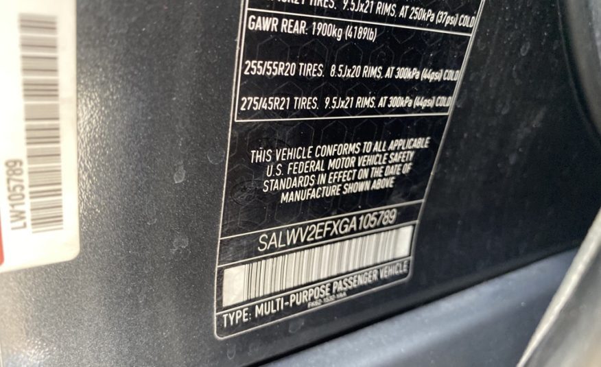 2016 Land Rover Range Rover Sport 5.0L V8