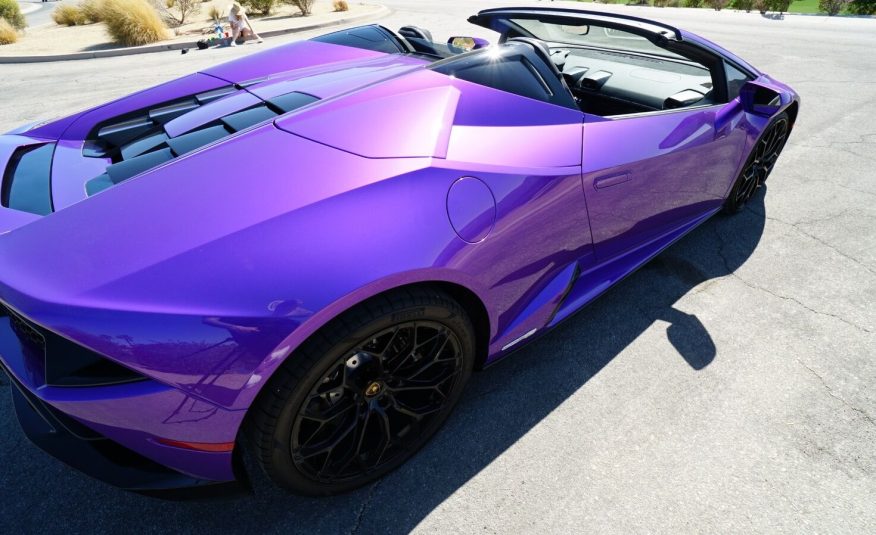 2022 Purple Lamborghini Huracan LP 610-4 EVO Spyde