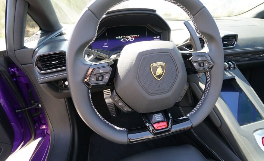 2022 Purple Lamborghini Huracan LP 610-4 EVO Spyde