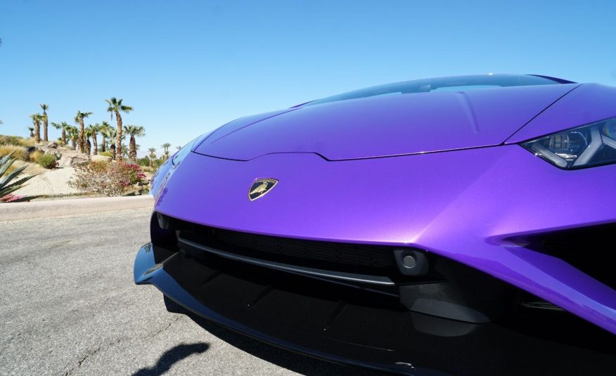 2022 Purple Lamborghini Huracan LP 610-4 EVO Spyde