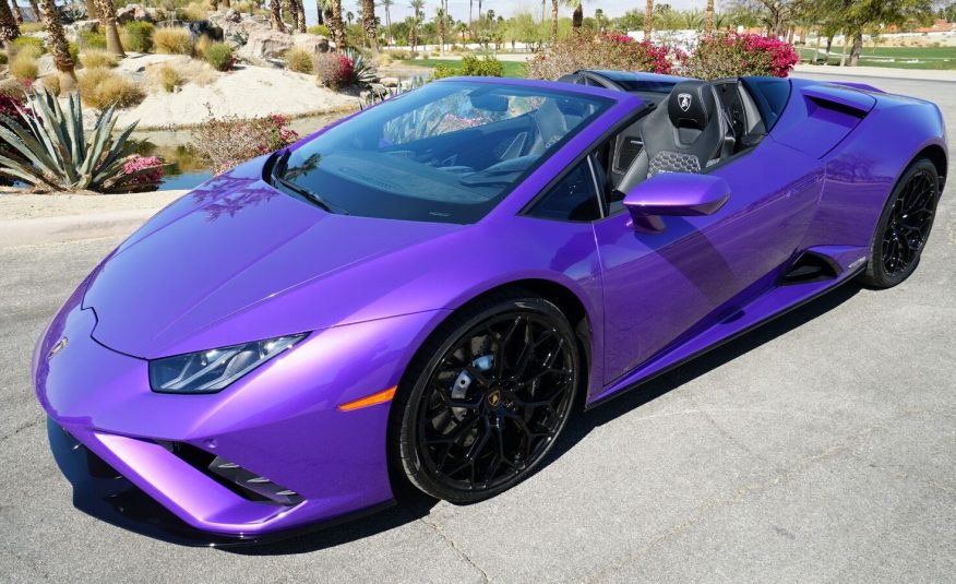 2022 Purple Lamborghini Huracan LP 610-4 EVO Spyde