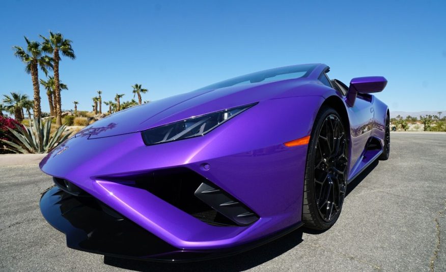 2022 Purple Lamborghini Huracan LP 610-4 EVO Spyde