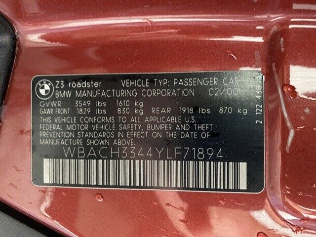 2000 BMW Z3 2.8