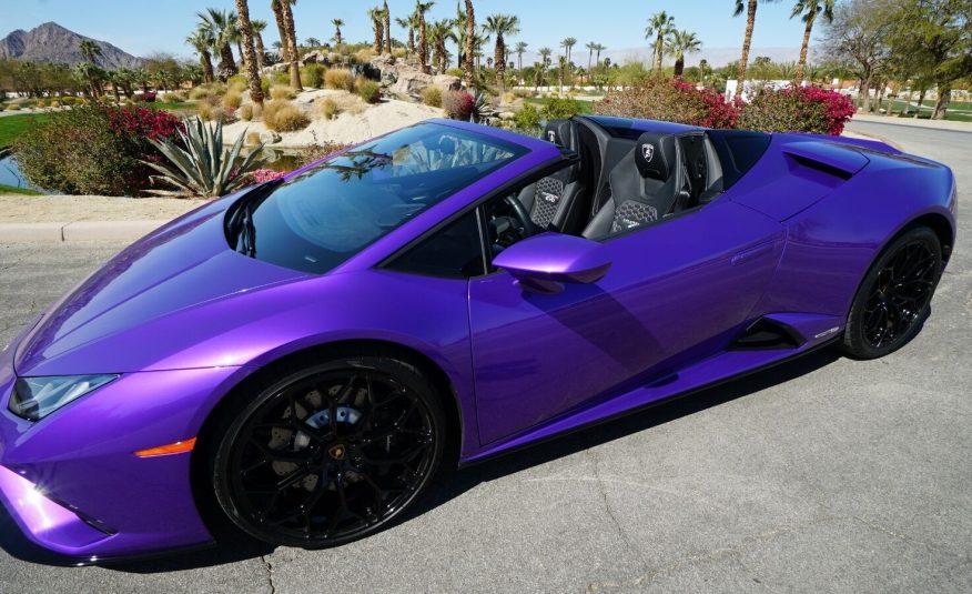 2022 Purple Lamborghini Huracan LP 610-4 EVO Spyde