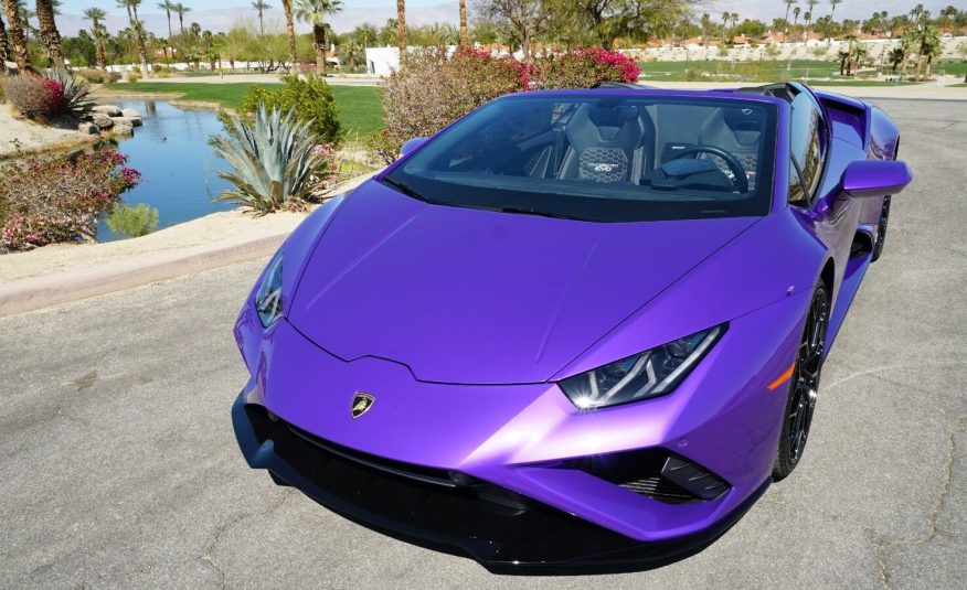 2022 Purple Lamborghini Huracan LP 610-4 EVO Spyde