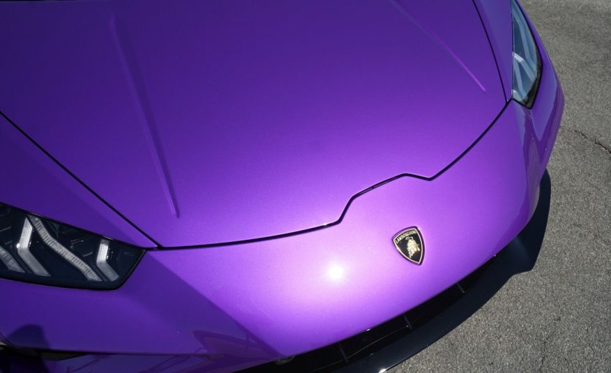 2022 Purple Lamborghini Huracan LP 610-4 EVO Spyde