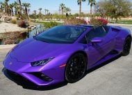 2022 Purple Lamborghini Huracan LP 610-4 EVO Spyde