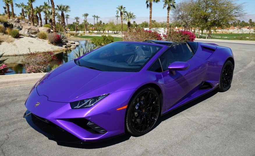 2022 Purple Lamborghini Huracan LP 610-4 EVO Spyde